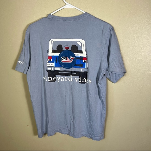 Vineyard Vines Shirt Short Sleeve Cotton Jeep - Charleston small - Picture 2 of 4